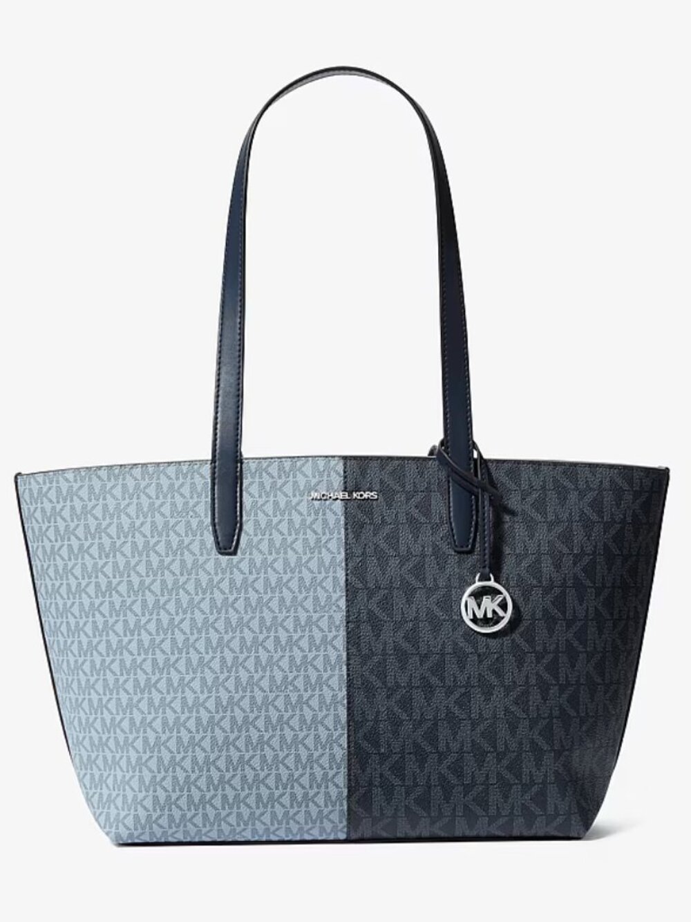 MICHAEL Michael Kors Jet Set Travel MD Zip Top Tote - Navy Multi